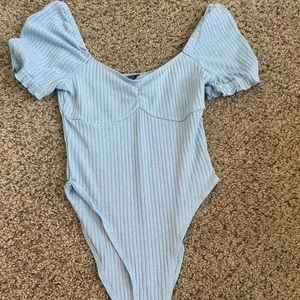 Blue bodysuit